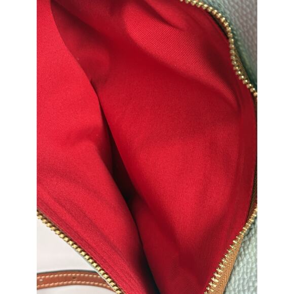 Dooney & Bourke Pebble Leather Crossbody Pale Blue - Picture 6 of 10